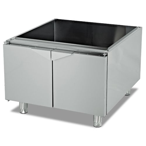Dulap neutru dublu cu usi batante, inox, 80*57*57 cm