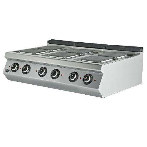 Masina de gatit electrica, inox, cu 6 plite PLUS, 120*73*30 cm