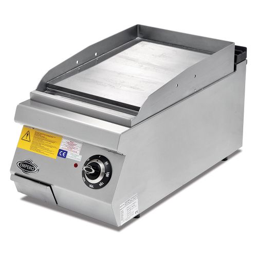 Grill electric profesional, inox, cu suprafata neteda cromata PLUS, 40*73*30 cm