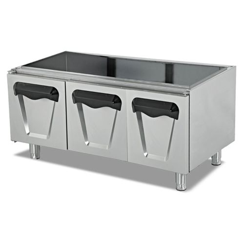 Dulap neutru triplu cu usi batante PLUS, inox, 120*62*55 cm