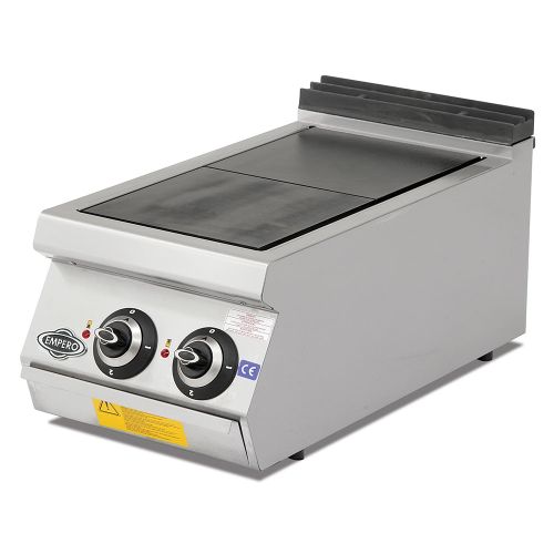 Masina de gatit electrica, inox, cu 2 plite PLUS, 40*90*30 cm