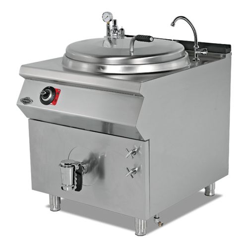 Marmita electrica, profesionala, inox, 150 lt, incalzire indirecta, 80*90*85 cm