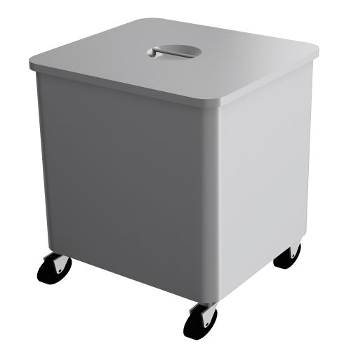 Carucior inox depozitare faina si zahar