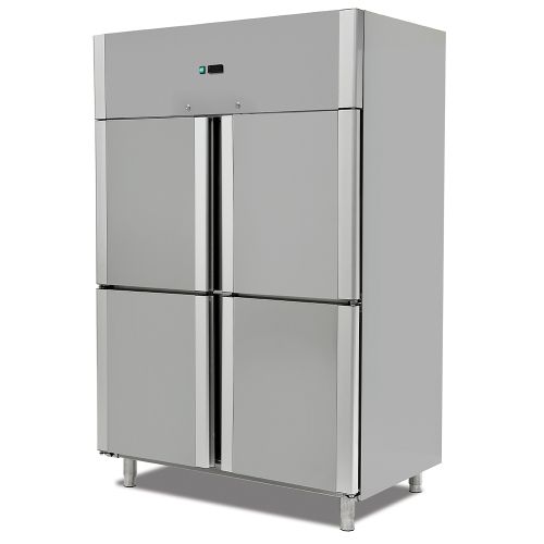 Dulap congelator vertical inox cu 4 usi, 1400 lt