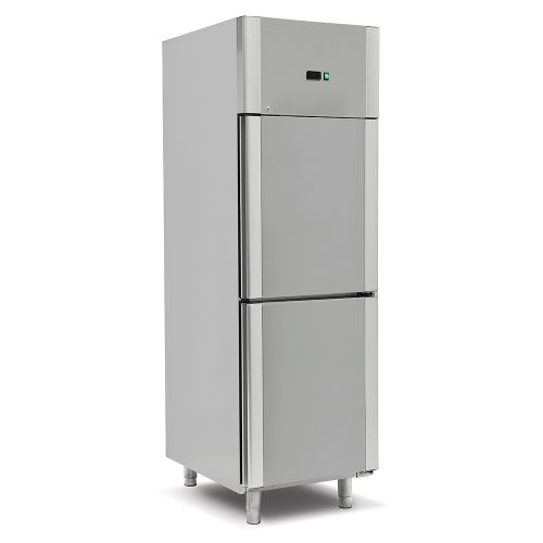 Dulap congelator vertical inox cu 2 usi, 700 lt