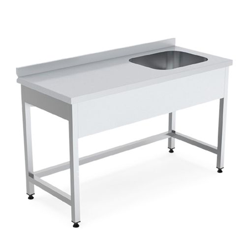 Spalator cu 1 cuva pe partea dreapta si picurator, inox, 140*70*85 cm