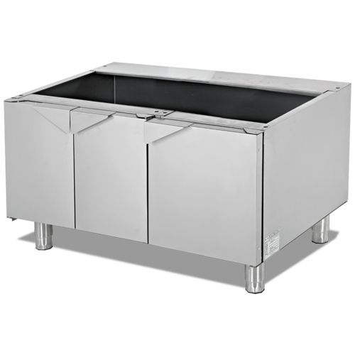 Dulap neutru triplu cu usi batante, inox, 90*57*57 cm