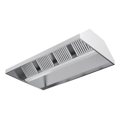 Hota centrala cu filtre, inox, 300*115*50 cm