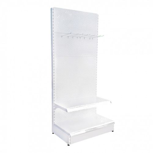 Raft magazin metalic de perete 125*227 baza 30 cm si 2 polite de 30 cm cu terminal