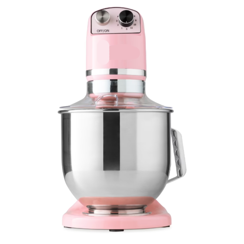 Mixer planetar 7 lt cu cap rabatabil, roz, 11 viteze MAXIMA MPM7