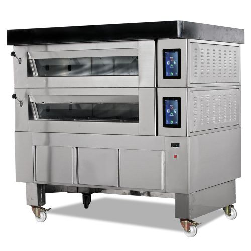 Cuptor profesional brutarie / patiserie, 2 x vetre, hota, dospitor cu roti