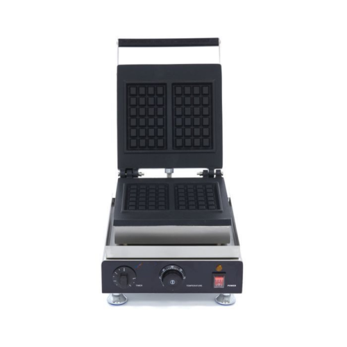 Aparat Vafe/waffle Belgiene MAXIMA, 2 Bucati Simultan, Termostat 50-300°C, Timer, 1750W