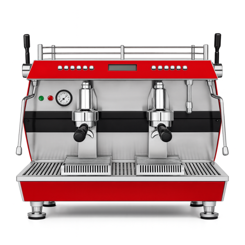 Espressor automat Cappuccino cu 2 grupuri, INOX, 11 L, 4.5 kW