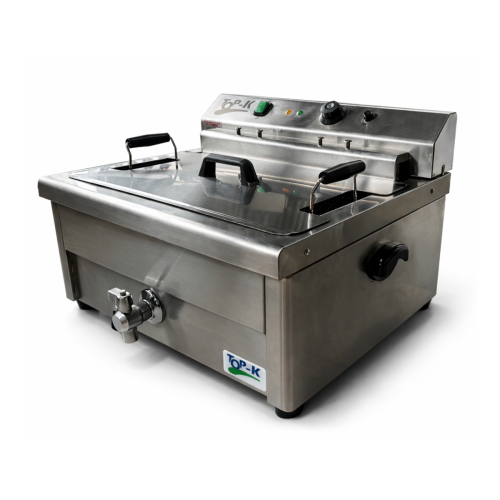 Friteuza electrica profesionala de banc, capacitate 20 - 30 litri , 3 kW, 64*52.5*40 cm