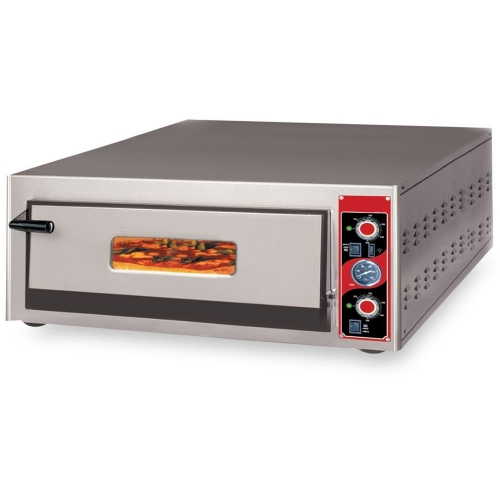 Cuptor electric pentru pizza, cu o camere de coacere si panou de control analog -  4 pizza / 33 cm