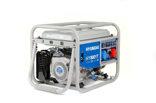 Generator de curent trifazat 7,5 kW Hyundai HY-8001T cu 2 prize 1 x PCE5p 16A, 1 x 32A