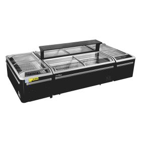 Set Insulă frigorifică CQS19D,CQS25L, 3240 L, ≤-18°C, Negru