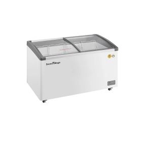 Ladă frigorifică cu geam glisant SD/SC-328Y, 328L, 0-10°C / ≤-18°C, Agent R290, Alb