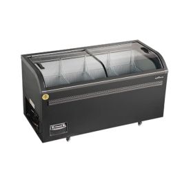 Congelator cu geam curbat glisant SD/SC-518, 518L, 0-10°C / ≤-18°C, Negru