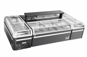 Set insule frigorifice CQG19D + CQG21L, 2894L, ≤-18°C, Negru