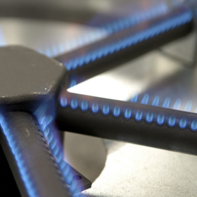 Crepiera pe gaz pentru clatite KRAMPOUZ, cadru patrat cu 1 plita diam. 40 cm