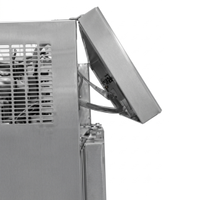 Dulap frigorific vertical FRENOX cu 2 usi, set de roti, filtru magnetic, pedala pentru deschiderea usii, Eficienta Energetica, 1400 lt