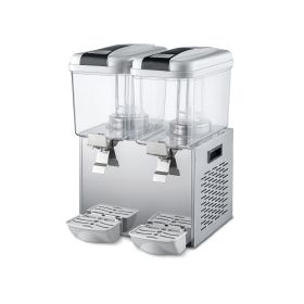 Dozator bauturi: suc, ayran, limonada, iaurt, ceai rece, cafea rece, capacitate 2 bazine 18 lt cu mixer