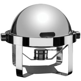Chafing dish OZTI, rotund rolltop, inox, 1 cuva, 40 cm