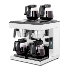 Cafetiera profesionala, 4.78 kW, 4 plite incalzite, productie 24 cani in 6 minute, inox