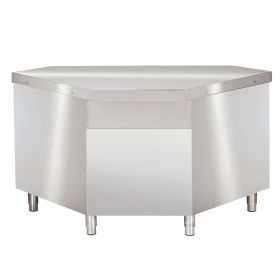 Masa de lucru coltar exterior, 90 grade, inox, 105*105*85 cm