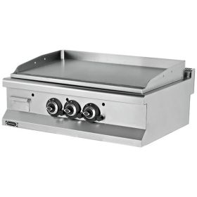 Grill pe gaz profesional, cu suprafata neteda, 90*64*29 cm