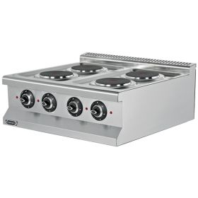 Masina de gatit electrica, inox, cu 4 plite, 60*64*29 cm