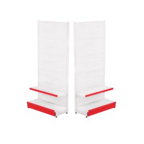 Raft metalic de perete cu carlige 100*220 baza 50 cm si 1 polita de 40 cm