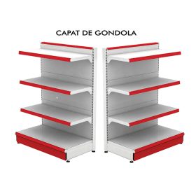 Raft metalic capat de gondola 100*140 baza 40 cm si 3 polite de 30 cm