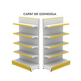 Raft metalic capat de gondola 100*180 baza 40 cm si 4 polite de 30 cm