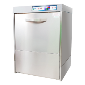 Masina de spalat vase profesionala cu deschidere frontala, control digital, 220V , capacitate de spalare 500 de farfurii pe ora