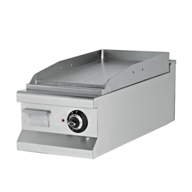 Grill electric profesional, inox, cu suprafata neteda, 40*73*29 cm