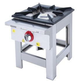 Aragaz de podea profesional, inox, 1 arzator 40*40, 9 kW, 40*50*55 cm