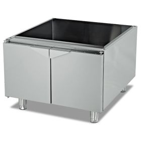 Dulap neutru dublu cu usi batante, inox, 80*85*57 cm