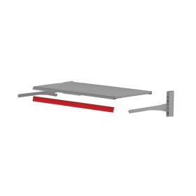 Polita 100*50 cm, P50 pentru raft metalic alb