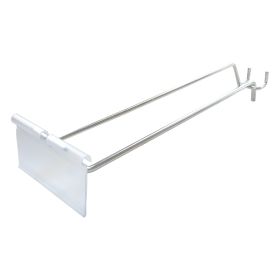 Carlig cu eticheta 30 cm ALBE, P50 pentru rafturi metalice perforate