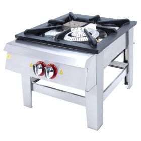 Aragaz de podea profesional, inox, 2 arzatoare centrale 60*60, 17.00 kW, 60*70*55 cm