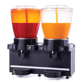 Dozator bauturi SAMIXIR SS44.AB suc, ayran, iaurt, ceai rece, cafea rece capacitate 2 bazine 22 lt cu panou analog si dispersie