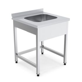 Spalator, cu 1 cuva, inox, 60*60*85 cm