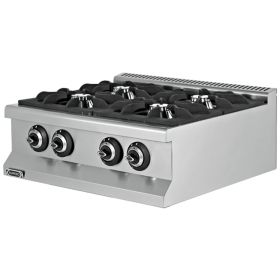 Masina de gatit pe gaz, inox, 4 arzatoare, 60*64*29 cm