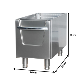 Dulap neutru inchis OZTI, inox, 40*70*57 cm