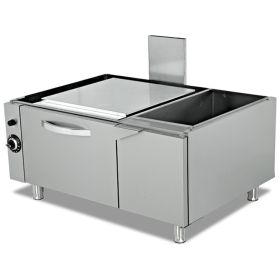 Cuptor profesional, pe gaz, inox, cu dulap inchis, 3*GN 2/1