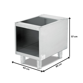 Dulap neutru deschis, inox, 40*85*57 cm