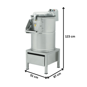 Masina de Curatat Ceapa OZTI – Capacitate 10 kg/Sarja