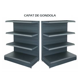 Raft metalic capat de gondola 100*140 baza 40 cm si 3 polite de 30 cm